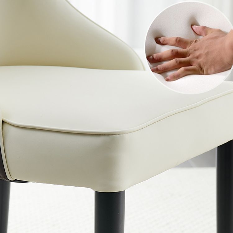 Nordic Style Wood Dining Chairs Armless Parsons Chair for Home Use