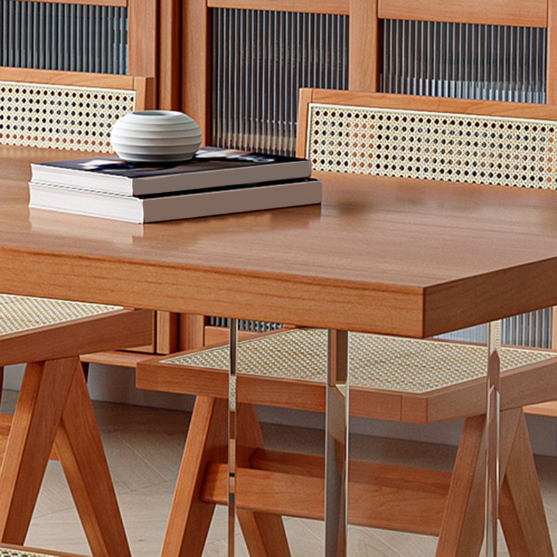 Modern massief houten meubels 1/2/4/5 PCS Standaardhoogte eetkamertafel set