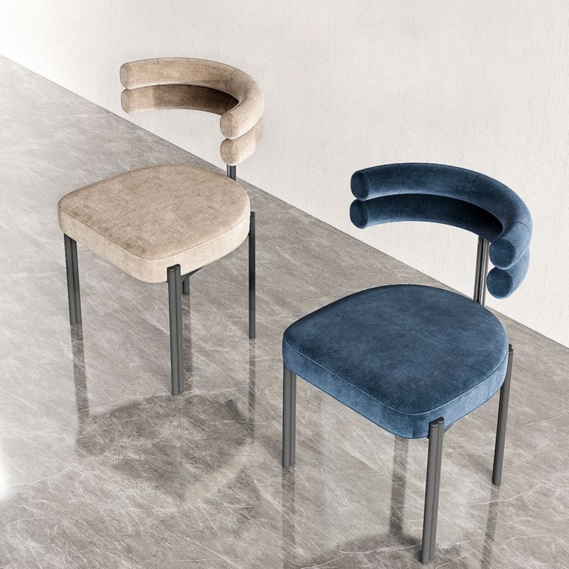 Scandinavian Style Upholstered Side Chairs Open Back Dining Side Armless Chair Clearhalo ' kitchen&dining_furn' 'Dining Chairs' 'Dining Tables & Seating' 'dining_chair' 'furn' 'furn_dining_chair' 'Furniture' 'furniture_dining_chair' 'Kitchen & Dining Furniture' 'kitchen' 1200x1200_d1cd88be-67df-4fdb-96b4-6a3e98102496