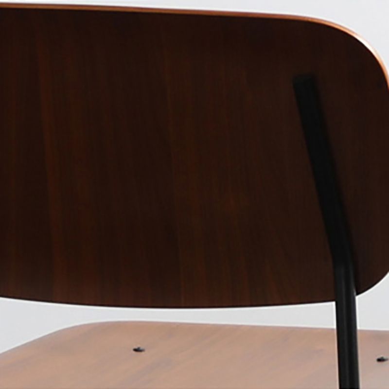 Industrial Indoor Side Chair Wood Open Back with Metal Legs Dining Room Chair Clearhalo ' kitchen&dining_furn' 'Dining Chairs' 'Dining Tables & Seating' 'dining_chair' 'furn' 'furn_dining_chair' 'Furniture' 'furniture_dining_chair' 'Kitchen & Dining Furniture' 'kitchen' 1200x1200_d1d182f1-68f3-4061-9feb-8d7119c8b624