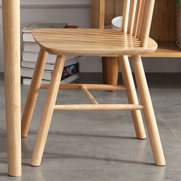 Silla de comedor de madera contemporánea silla lateral de viento en el acabado mate para interiores