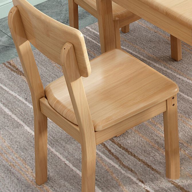 Industrial Wood Open Back Dining Side Chair 15'' Wide Indoor Dining Chair Clearhalo ' kitchen&dining_furn' 'Dining Chairs' 'Dining Tables & Seating' 'dining_chair' 'furn' 'furn_dining_chair' 'Furniture' 'furniture_dining_chair' 'Kitchen & Dining Furniture' 'kitchen' 1200x1200_d1d4172f-c064-4ebc-8602-06493aa6e28a