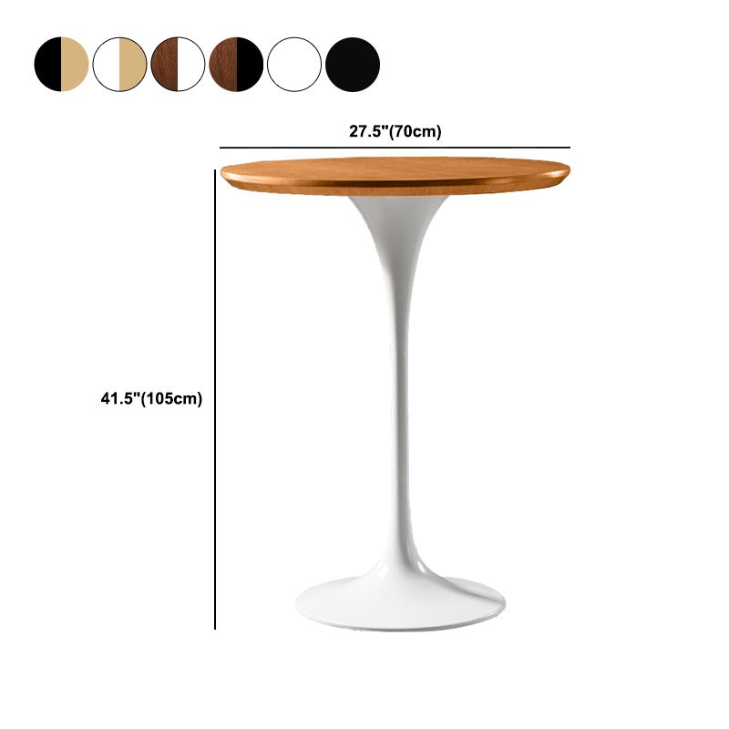 Pedestal Bar Wine Table Industrial Metal Round Pub Height Dining Table for Coffee Shop Clearhalo 'Bar Furniture' 'Bar Tables' 'bar_tables' 'furn' 'furn_bar_tables' 'Furniture' 'furniture_bar_tables' 'Kitchen & Dining Furniture' 1200x1200_d1d4dba5-5378-4942-869d-f47b9fe9dd4b