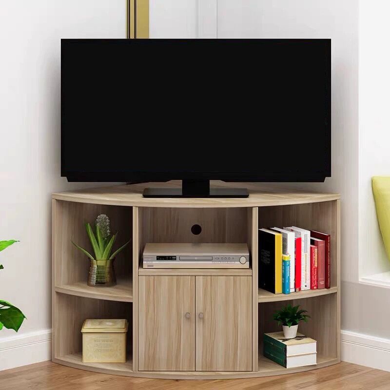 Carte de télévision de coin contemporaine Cabinet télévisé en bois avec porte