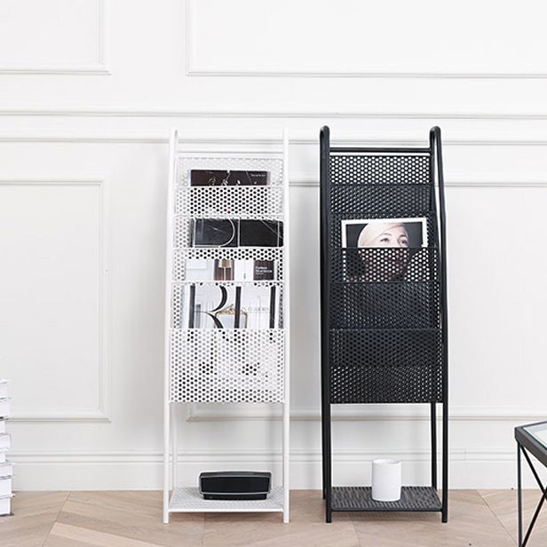 Industrial Closed Back Bookcase Metal Standard Bookshelf with Shelves