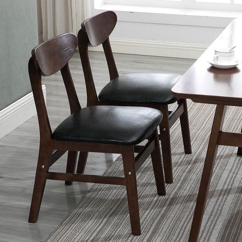 Contemporary Home Side Chair Upholstered Open Back Wood Dining Room Chair Clearhalo ' kitchen&dining_furn' 'Dining Chairs' 'Dining Tables & Seating' 'dining_chair' 'furn' 'furn_dining_chair' 'Furniture' 'furniture_dining_chair' 'Kitchen & Dining Furniture' 'kitchen' 1200x1200_d1d7938a-1bc8-48b4-9f22-f250c8f99ed0