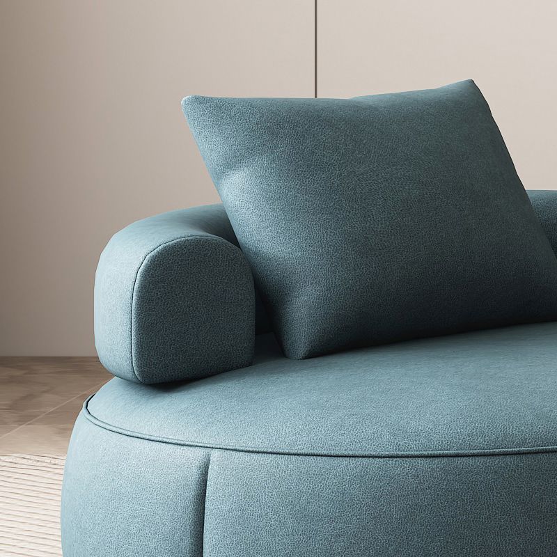 Faux Leather Slipper Chair Armless Chair with Pillow for Living Room Clearhalo 'Accent Chairs' 'accent_chairs' 'Chairs & Seating' 'furn' 'furn_accent_chairs' 'Furniture' 'furniture_accent_chairs' 'Living Room Furniture' 1200x1200_d1d7d058-743f-4611-ae73-1cb201b4e022