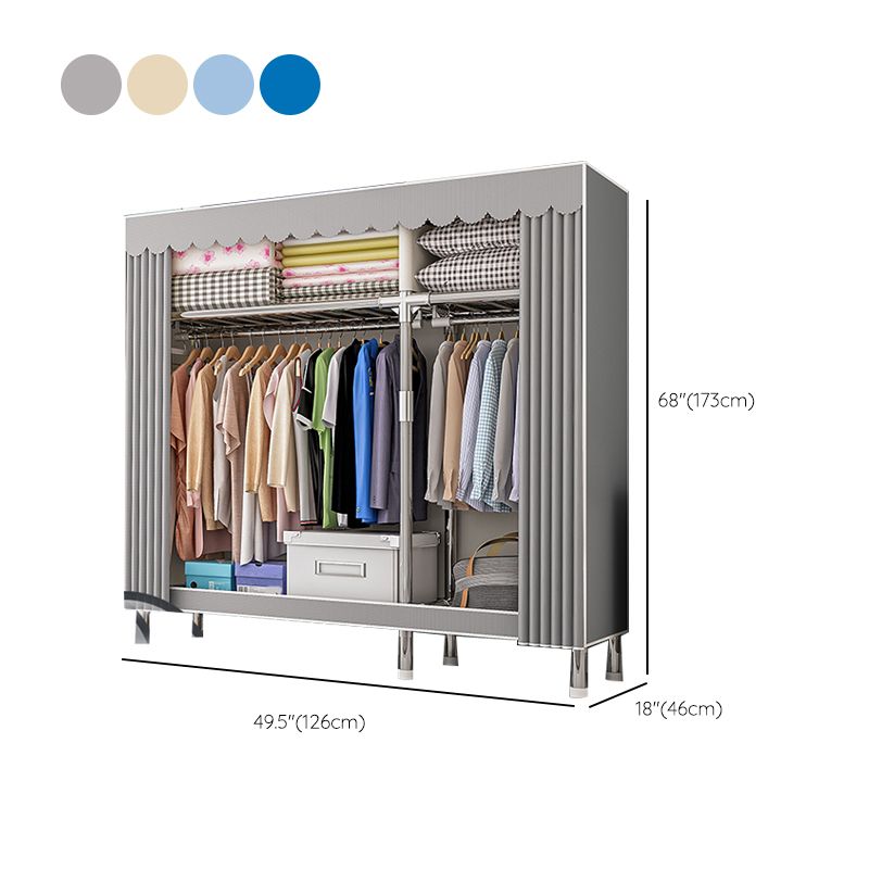 Armadio con finitura opaca al coperto contemporaneo per camera da letto