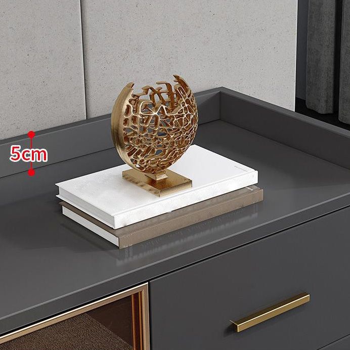 Modern Engineered Wood Sideboard Dining Room 35.4"H Buffet Server with Glass Doors Clearhalo 'buffet_sideboard' 'Buffets & Sideboards' 'furn' 'furn_buffet_sideboard' 'Furniture' 'Kitchen & Dining Furniture' 1200x1200_d1da67bd-e08f-42b2-aa56-091b0178502f