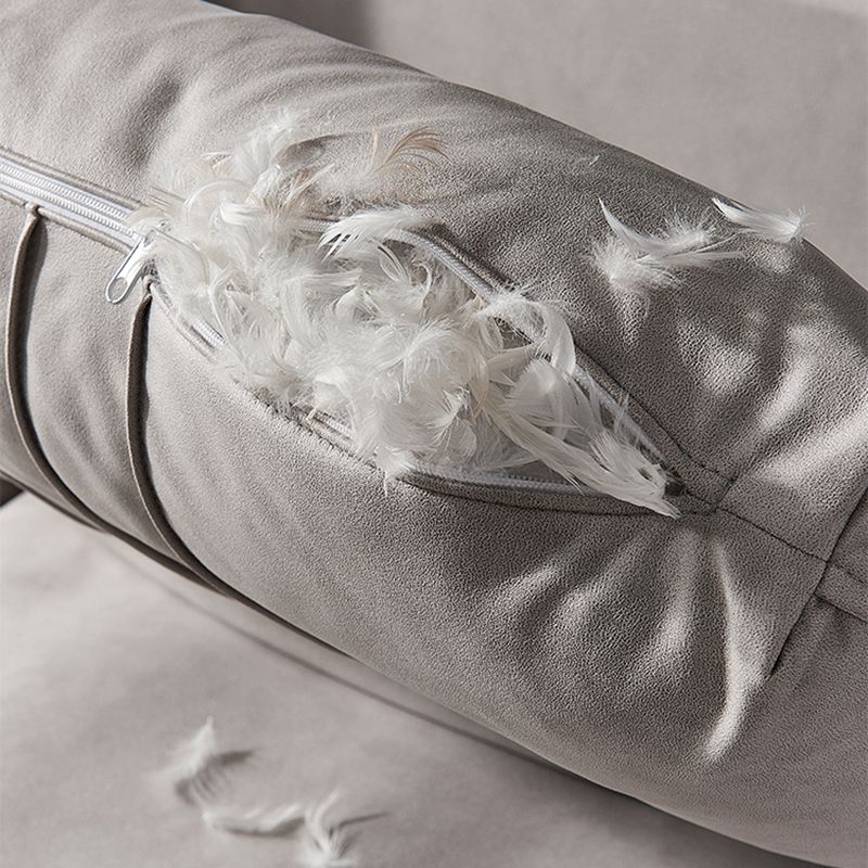 Contemporary Cushions Sofa 39.37"High Flared Arm Stain Resistant Sofa Clearhalo 'furn' 'furn_sectionals' 'Furniture' 'furniture_sectionals' 'kitchen' 'kitchen_sectionals' 'Living Room Furniture' 'Sectionals' 1200x1200_d1dab5c5-93e8-471b-bd1f-26cdc8d07203