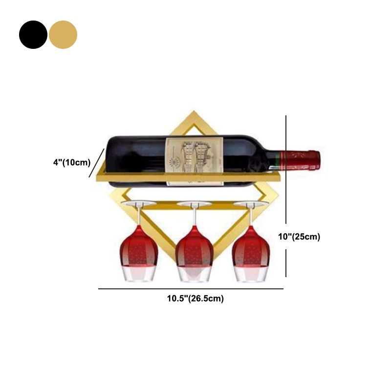 Wall Mounted Wine Holder Metal Home Wine Glass Stemware Rack Holder Clearhalo 'furn' 'furn_wine_racks' 'Furniture' 'Kitchen & Dining Furniture' 'Wine Racks' 'wine_racks' 1200x1200_d1db95f8-8451-4a5f-8b39-6325d180ce08