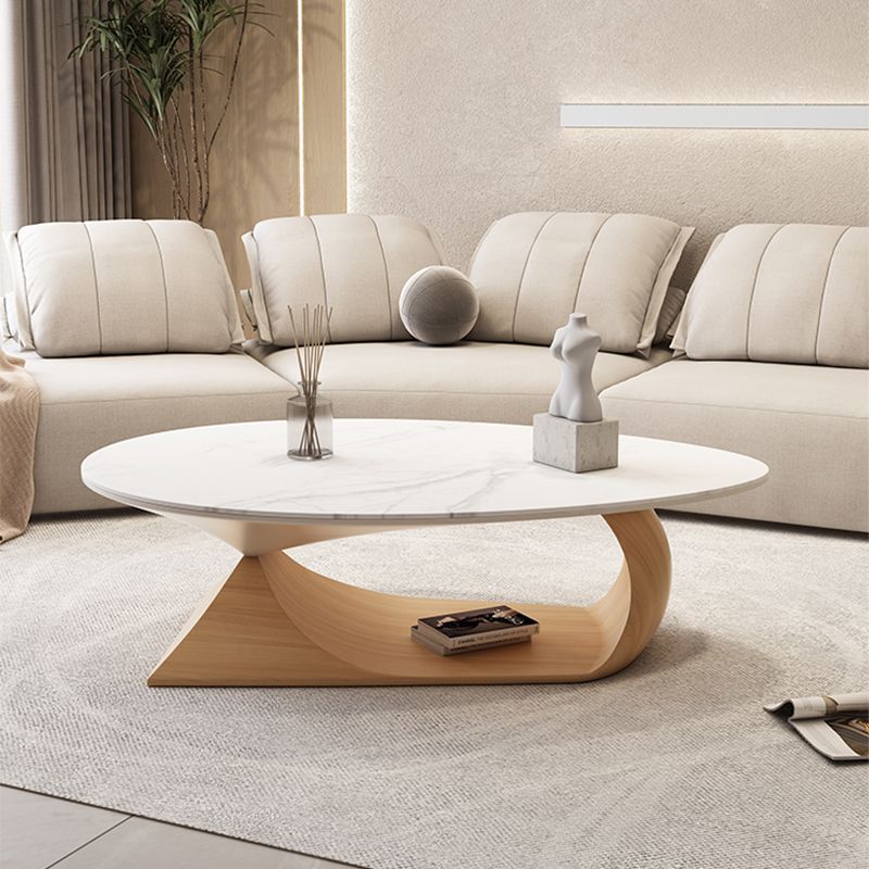 Slate Top Coffee Cocktail Table Abstract Coffee or End Table