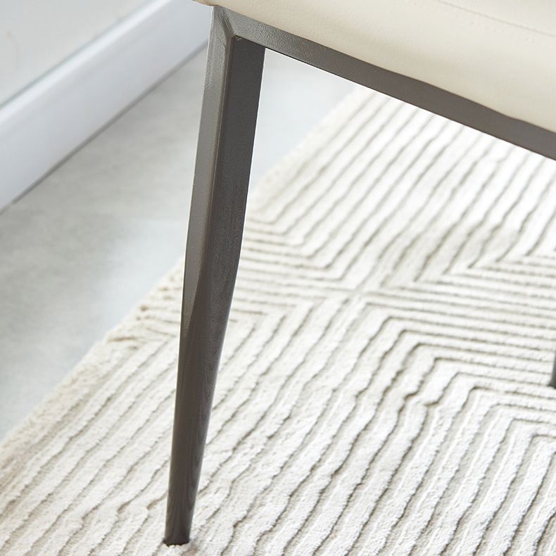 Industrial Metal Dining Room Chairs Leather Armless Dining Chairs for Home Use Clearhalo ' kitchen&dining_furn' 'Dining Chairs' 'Dining Tables & Seating' 'dining_chair' 'furn' 'furn_dining_chair' 'Furniture' 'furniture_dining_chair' 'Kitchen & Dining Furniture' 'kitchen' 1200x1200_d1dcbf71-2ab1-4ea8-ba4a-e6d65b9e4bb6