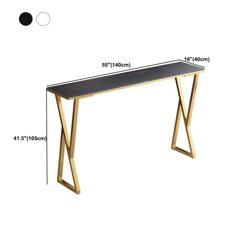 Modern Sintered Stone Bar Table Gold and Metal Base Dining Table Clearhalo 'Bar Furniture' 'Bar Tables' 'bar_tables' 'furn' 'furn_bar_tables' 'Furniture' 'Kitchen & Dining Furniture' 1200x1200_d1dd8313-20c4-4ead-88ef-5495cbbb628d