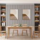Mesa de comedor de madera estilo Glam, mesa rectangular con patas de madera para cocina