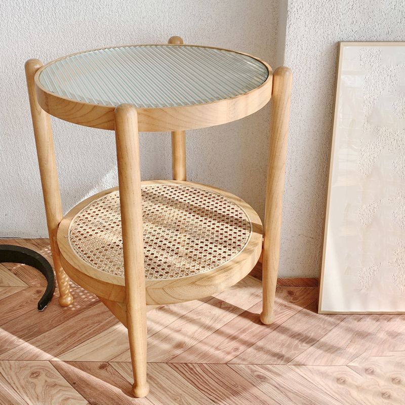 4 Legs Tropical Glass Coffee Table No Distressing Bunching Tables with Shelf Clearhalo 'Coffee & Accent Tables' 'Coffee Tables' 'coffee_tables' 'furn' 'furn_coffee_tables' 'Furniture' 'Living Room Furniture' 1200x1200_d1decad0-4ee7-4bb8-8f1b-63ff5a94167d
