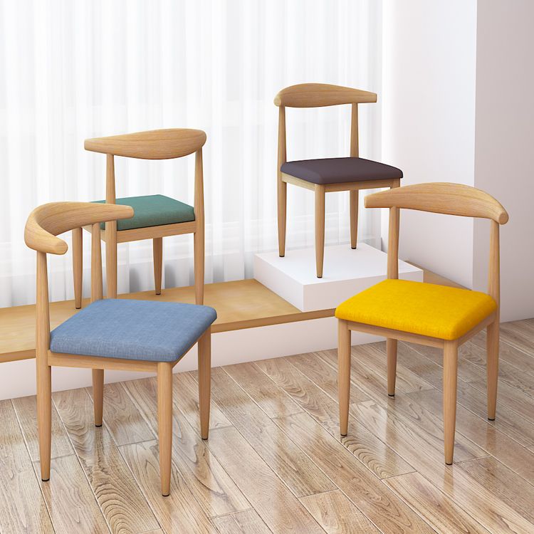 Contemporary Style Metal Chair Set Kitchen Dining Open Back Side Chairs Clearhalo ' kitchen&dining_furn' 'Dining Chairs' 'Dining Tables & Seating' 'dining_chair' 'furn' 'furn_dining_chair' 'Furniture' 'furniture_dining_chair' 'Kitchen & Dining Furniture' 'kitchen' 1200x1200_d1e1c7eb-c953-4820-8d79-78f2d0bc13f1