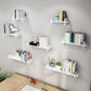 Contemporary Floating Bookshelf 5.9"H Manufactured Wood Bookcase