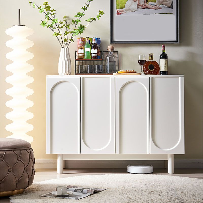 White Simple Stiple Sideboard Armadio ingegnerizzato tavolo a buffet in legno