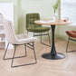Industrial Dining Chairs Armless Chair with Metal Legs for Home