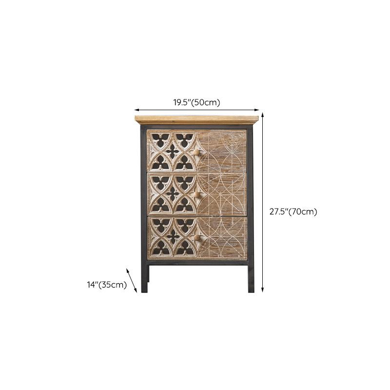 Rectangular Industrial Cabinet Metal and Wood Accent Chest in Natural Clearhalo 'Cabinets & Chests' 'cabinets_chests' 'furn' 'furn_cabinets_chests' 'Furniture' 'Living Room Furniture' 1200x1200_d1e782f9-1fcf-462f-8088-5ea34b268e34