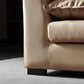 Beach Standard Sofa with Bolster Pillows 33.46"High Fabric Settee with Square Arm, Beige Clearhalo 'furn' 'furn_sofas' 'Furniture' 'furniture_sofas' 'Living Room Furniture' 'Sofa' 'sofas' 1200x1200_d1e7bf7f-63d4-478d-8f42-1a4344ef6157