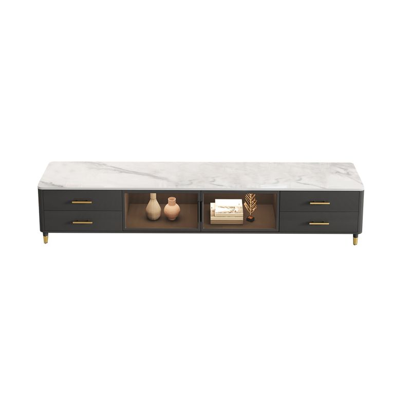 Enclosed Storage Stand Console Glam TV Media Console with 4 Drawers Clearhalo 'furn' 'furn_tv_stands_entertainment_centers' 'Furniture' 'Living Room Furniture' 'TV Stands & Entertainment Centers' 'TV Stands & Media Storage Furniture' 'tv_stands_entertainment_centers' 1200x1200_d1e95df7-271c-4360-8ea6-faf6e2d88044