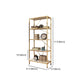 Scandinavian Open Etagere Bookshelf with Gold Iron Frame White Manufactured Wood Shelf Clearhalo 'Bookcases' 'furn' 'furn_bookcases' 'Furniture' 'furniture_bookcases' 'kitchen' 'kitchen_bookcases' 'Living Room Furniture' 'Office Furniture' 1200x1200_d1e96781-6a65-4d94-a8fe-dee045e5a6bd