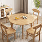 Round Rectangular Dining Table Solid Wood Dining Table in Wood Color for Home Clearhalo ' dining_table' 'Dining Tables & Seating' 'Dining Tables' 'furn' 'furn_dining_table' 'Furniture' 'furniture_dining_table' 'Kitchen & Dining Furniture' 'kitchen&dining_furn' 'kitchen' 'kitchen_dining_table' 1200x1200_d1e9c676-d328-48e2-a085-4e72f82addb3