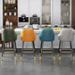 Scandinavia Style Bar-stool Metal Legs Leather Bucket Seat for Kitchen Bar Clearhalo 'Bar Furniture' 'Bar Stools' 'bar_stools' 'furn' 'furn_bar_stools' 'furniture_bar_stools' 'Kitchen & Dining Furniture' 'kitchen&dining_furn' 'kitchen' 'kitchen_furn' Furniture' 1200x1200_d1eb721e-fb7b-44c3-98cc-fe5e187e25d4