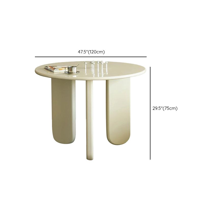 Nordic Round Wood Dining Table White Wooden Legs for Dining Room Clearhalo 'Dining Tables & Seating' 'Dining Tables' 'dining_table' 'furn' 'furn_dining_table' 'Furniture' 'Kitchen & Dining Furniture' 1200x1200_d1ed32e2-9b95-4fd9-b07c-9d574808176a