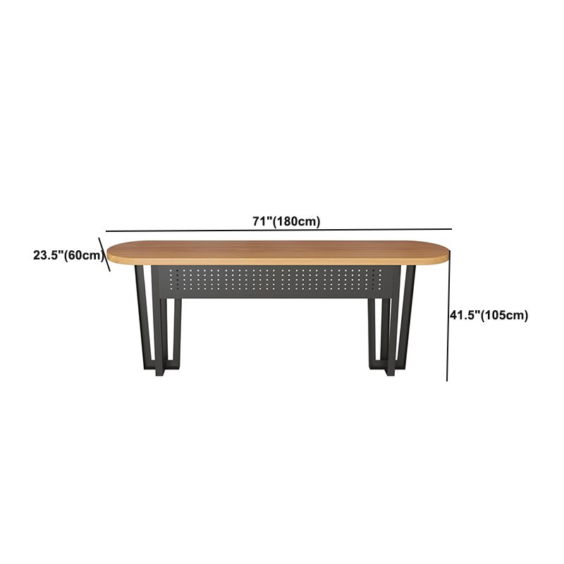 Tavolo da bar in stile industriale rettangolare btrollo in legno massello scrivania per interno