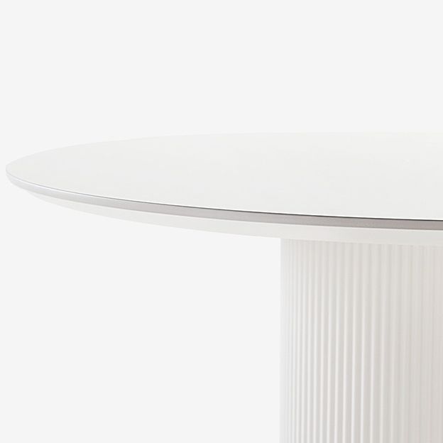 Modern Round Dining Table for 2 Persons Wooden Pedestal Base Clearhalo 'Dining Tables & Seating' 'Dining Tables' 'dining_table' 'furn' 'furn_dining_table' 'Furniture' 'Kitchen & Dining Furniture' 1200x1200_d1f3c061-7da0-41e8-92a7-265b6106394f