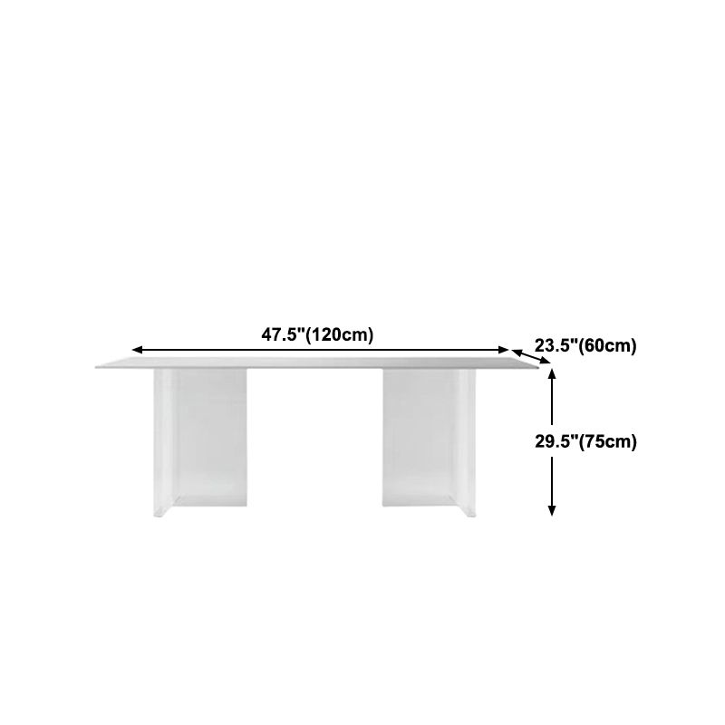 Designer Style 1/4/7 Pieces Dinette Set Acrylic Dining Table and Chairs Clearhalo 'Dining Room Sets' 'Dining Tables & Seating' 'dining_room_set' 'furn' 'furn_dining_room_set' 'Furniture' 'furniture_dining_room_set' 'Kitchen & Dining Furniture' 1200x1200_d1f3deb9-711b-4826-a6d2-048034250573