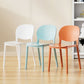 Nordic Backrest Stackable Chair with Acrylic Legs for Dining Room