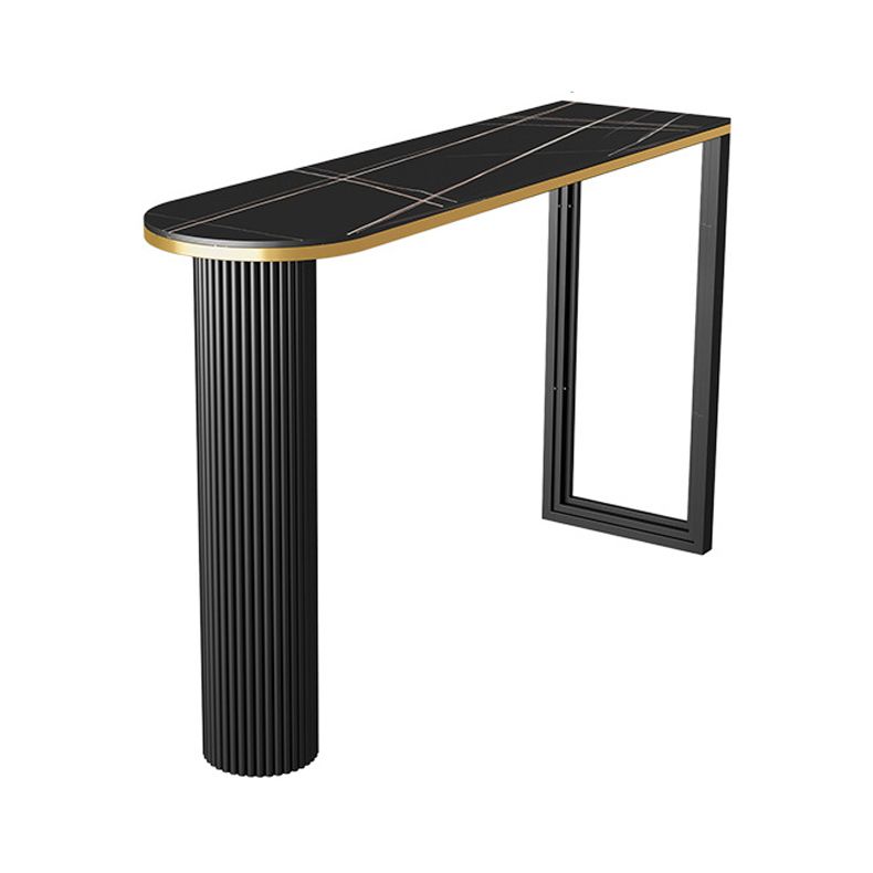 Industrial Style Bar Table Stone Top 42-inch Height Pub Table for Kitchen Clearhalo 'Bar Furniture' 'Bar Tables' 'bar_tables' 'furn' 'furn_bar_tables' 'Furniture' 'furniture_bar_tables' 'Kitchen & Dining Furniture' 'kitchen&dining_furn' 'kitchen' 1200x1200_d1f80791-5186-4406-9a6e-8d187fe6762c