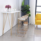Rechteckiger Bartisch im Glam-Stil, Bartisch aus Holz mit 4 Beinen