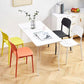 Open Back Dining Side Chair Contemporary Plastic Armless Dining Chair