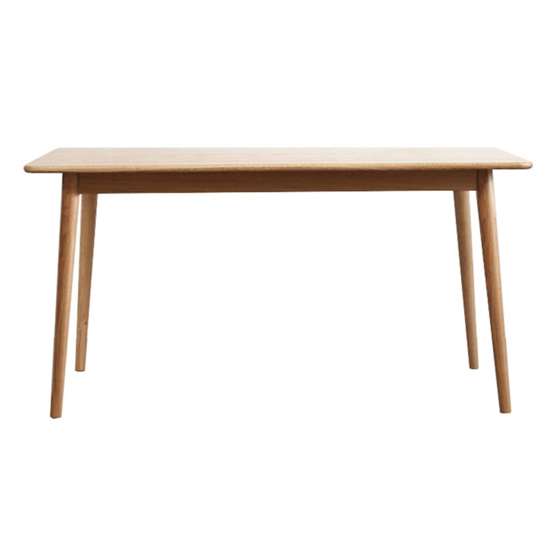 Rectangle Casual Dining Table Brown Tone Fixed Table with Oakwood Solid Wood Clearhalo ' dining_table' 'Dining Tables & Seating' 'Dining Tables' 'furn' 'furn_dining_table' 'Furniture' 'furniture_dining_table' 'Kitchen & Dining Furniture' 'kitchen&dining_furn' 'kitchen' 'kitchen_dining_table' 1200x1200_d1fd451f-e7a5-4ae6-b854-8578674da500