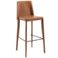 Contemporary Leather Bar Stool Low Back Counter Bar Stool with Metal Legs for Home Clearhalo 'Bar Furniture' 'Bar Stools' 'bar_stools' 'furn' 'furn_bar_stools' 'Furniture' 'Kitchen & Dining Furniture' 1200x1200_d1fd87e2-46df-4ead-942b-8397e9130a0e