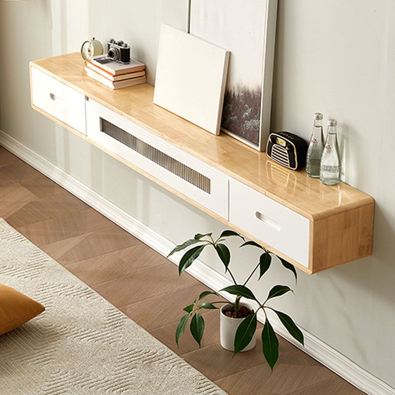 Scandinavian Solid Wood TV Console 2-Drawer 1-Door Floating TV Stand Clearhalo 'furn' 'furn_tv_stands_entertainment_centers' 'Furniture' 'Living Room Furniture' 'TV Stands & Entertainment Centers' 'TV Stands & Media Storage Furniture' 'tv_stands_entertainment_centers' 1200x1200_d1fdb40a-6d86-46e2-a8b9-52516fbe25c0