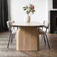 Oval Solid Wood Brown Tone Dining Table Simplicity Double Pedestal Table for Dining Room Clearhalo ' dining_table' 'Dining Tables & Seating' 'Dining Tables' 'furn' 'furn_dining_table' 'Furniture' 'furniture_dining_table' 'Kitchen & Dining Furniture' 'kitchen&dining_furn' 'kitchen' 'kitchen_dining_table' 1200x1200_d1fed532-0a62-4b06-8e9e-a7bd1d70bf80