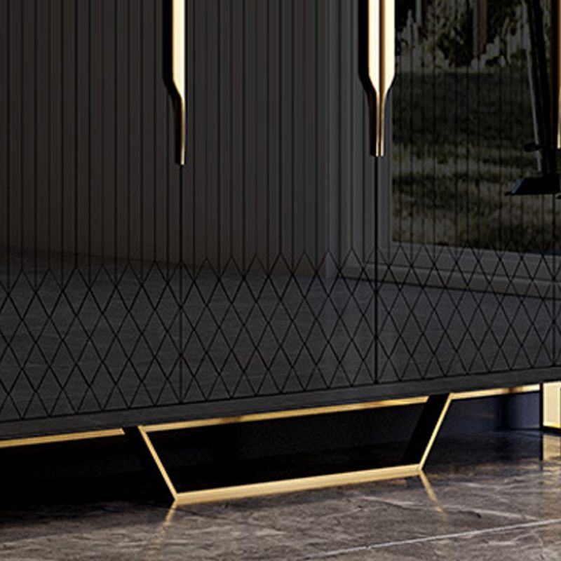 Armadi glam pranzo buffet 4 porte a buffet specchio