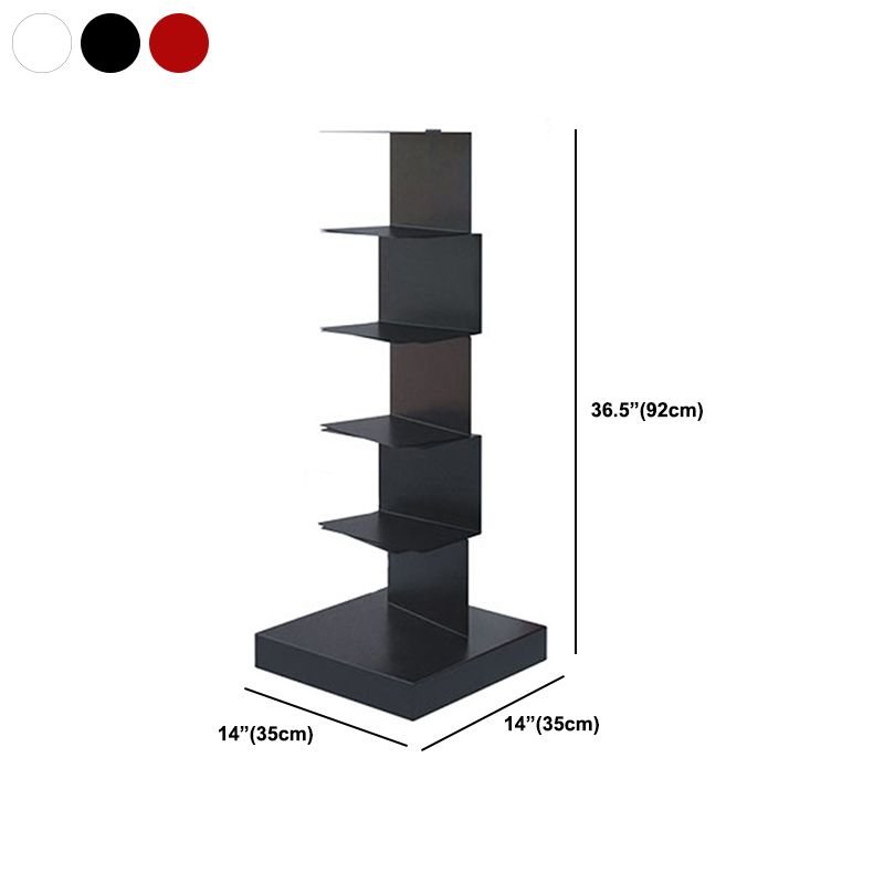 Modem Metal Bookshelf Geometric Shelf Bookshelf for Home Office 13.8" W Clearhalo 'Bookcases' 'furn' 'furn_bookcases' 'Furniture' 'Office Furniture' 1200x1200_d200e305-c4d5-4b79-9571-ec88a8c43f02