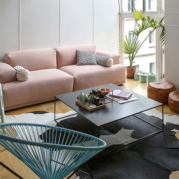 Mid-Century Modern Iron Square Coffee Table with Frame Base Cocktail Table Clearhalo 'Coffee & Accent Tables' 'Coffee Tables' 'coffee_tables' 'furn' 'furn_coffee_tables' 'Furniture' 'Living Room Furniture' 1200x1200_d2033a02-1ffc-44c2-ab71-913bb8e026d8