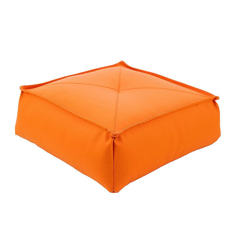 Modern Pouf Ottoman Leather Upholstered Solid Color Tear Resistant Square Ottoman Clearhalo 'furn' 'furn_ottomans_poufs' 'Furniture' 'Living Room Furniture' 'Ottomans & Poufs' 'ottomans_poufs' 1200x1200_d203468d-7b56-4b11-be0d-338ed279ee2a