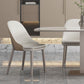 White Stone Glam Dinette Table Set with Leather Chairs 1/4/5/6/7 Pcs Dining Set for Home