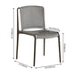 Scandinavian Stackable Armless Dining Chairs Plastic Slat Back Side Chair Clearhalo ' kitchen&dining_furn' 'Dining Chairs' 'Dining Tables & Seating' 'dining_chair' 'furn' 'furn_dining_chair' 'Furniture' 'furniture_dining_chair' 'Kitchen & Dining Furniture' 'kitchen' 1200x1200_d207c94d-2707-4d11-9ddd-40d6fcb8e7fe