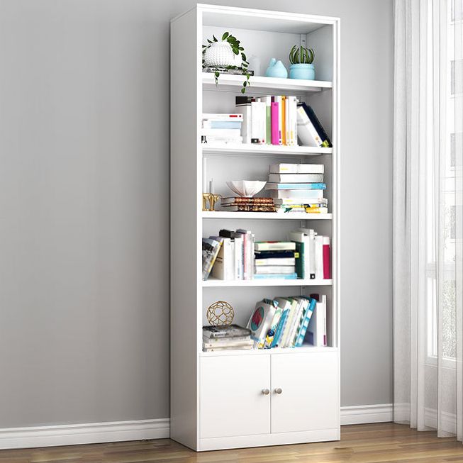 Contemporary Style Metal Bookcase Closed Back Bookshelf for Home Office
