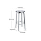 Industrial Style Armless Barstool Stainless Steel Counter Stools for Coffee Shop, 1 Piece Clearhalo 'Bar Furniture' 'Bar Stools' 'bar_stools' 'furn' 'furn_bar_stools' 'furniture_bar_stools' 'Kitchen & Dining Furniture' 'kitchen&dining_furn' 'kitchen' 'kitchen_furn' Furniture' 1200x1200_d20b91e6-f935-4aaf-8950-f1ee1d21d708